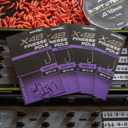 Matrix X4B Finesse Pole Barbed Spade End Hooks
